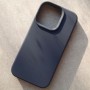 Чехол для iPhone 14 Pro, Silicone Case Premium темно-синий матовый