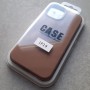 Чехол для iPhone 14, Silicone Case Premium бежево-коричневый