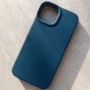 Чехол для iPhone 14, Silicone Case Premium морская волна