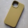 Чехол для iPhone 14, Silicone Case Premium оливковый