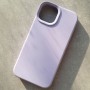 Чехол для iPhone 14, Silicone Case Premium сирень