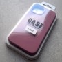 Чехол для iPhone 14, Silicone Case Premium светлая марсала