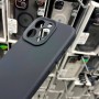 Силиконовый чехол с magsafe для iPhone 15 Pro, защита камеры, черный