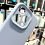 Силиконовый чехол с magsafe для iPhone 15 Pro, защита камеры, голубой