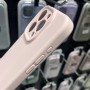 Силиконовый чехол с magsafe для iPhone 15 Pro, защита камеры, розовый