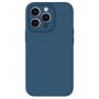 Силиконовый чехол с magsafe для iPhone 15 Pro, защита камеры, синий