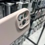Силиконовый чехол с magsafe для iPhone 15 Pro, защита камеры, розовый