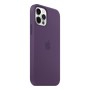 Чехол с MagSafe для iPhone 12 / 12 Pro,  Silicone Case темно-фиолетовый