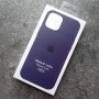 Чехол с MagSafe для iPhone 12 / 12 Pro,  Silicone Case темно-фиолетовый
