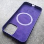 Чехол с MagSafe для iPhone 12 / 12 Pro,  Silicone Case темно-фиолетовый