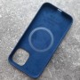 Чехол с MagSafe для iPhone 12 / 12 Pro,  Silicone Case темно-синий