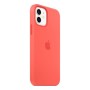 Чехол с MagSafe для iPhone 12 / 12 Pro,  Silicone Case розовый цитрус