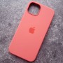 Чехол с MagSafe для iPhone 13,  Silicone Case розовый цитрус