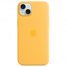 Magsafe Чехол для iPhone 15 Silicone Case, HiCopy, с логотипом, желтый