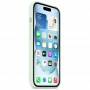Magsafe Чехол для iPhone 15 Silicone Case, HiCopy, с логотипом, мятный