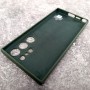 Чехол для Samsung S23 Ultra, Silicone Case, с логотипом, зеленый