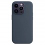 Чехол MagSafe для iPhone 14 Pro Max,  Silicone Case темно-синий