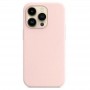 Чехол MagSafe для iPhone 14 Pro Max,  Silicone Case бледно-розовый