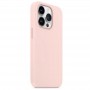 Чехол MagSafe для iPhone 14 Pro Max,  Silicone Case бледно-розовый