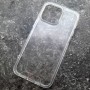 Чехол для iPhone 15 Pro Max пластик + силикон (PC + TPU) прозрачный