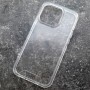 Чехол для iPhone 15 Pro пластик + силикон (PC + TPU) прозрачный