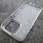 Чехол для iPhone 15 Pro пластик + силикон (PC + TPU) прозрачный