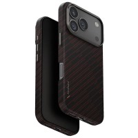 Чехол из арамидного волокна для iPhone 17 Pro Max, Uniq Keva Edge, Rust Orange