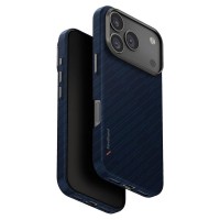 Чехол из арамидного волокна для iPhone 17 Pro, Uniq Keva Edge, Navy