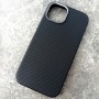 Чехол с MagSafe для iPhone 13 / 14 Vawi Leather Dragon Case MS черный