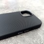 Чехол с MagSafe для iPhone 13 / 14 Vawi Leather Dragon Case MS черный