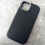 Чехол с MagSafe для iPhone 15 Vawi Leather Dragon Case MS черный