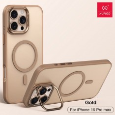 Чехол для iPhone 16 Pro Max чехол XUNDD XDD-0019 Camera Holer Magsafe, золотой