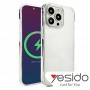 Прозрачный чехол (поликарбонат + силикон) для iPhone 14 Pro, Yesido PC02