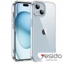 Прозрачный чехол (поликарбонат + силикон) для iPhone 15, Yesido PC02