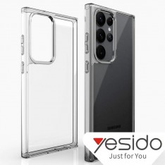 Прозрачный чехол (поликарбонат + силикон) для Samsung S23 Ultra, Yesido PC02