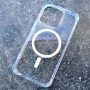 Комбинированный (поликарбонат+силикон) чехол для iPhone 14 Pro, Yesido PC04, c MagSafe, прозрачный