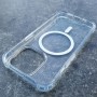 Комбинированный (поликарбонат+силикон) чехол для iPhone 14 Pro, Yesido PC04, c MagSafe, прозрачный