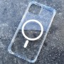 Комбинированный (поликарбонат+силикон) чехол для iPhone 14, Yesido PC04, c MagSafe, прозрачный