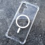 Комбинированный (поликарбонат+силикон) чехол для Samsung S24 Plus, Yesido PC04, c MagSafe, прозрачный