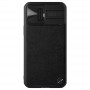 Чехол CamShield Leather Case для iPhone 13 Pro Max с окошком, черный Чехол CamShield Leather Case для iPhone 13 Pro Max с окошком, черный