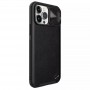 Чехол CamShield Leather Case для iPhone 13 Pro Max с окошком, черный Чехол CamShield Leather Case для iPhone 13 Pro Max с окошком, черный