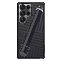 Чехол Nillkin StrapCase, с ремешком для Samsung Galaxy S23 Ultra, чёрный