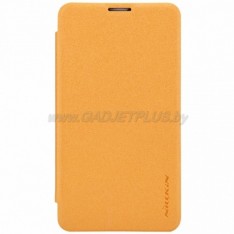 для Nokia Lumia 530 Чехол-книга Nillkin Sparkle Series оранжевый