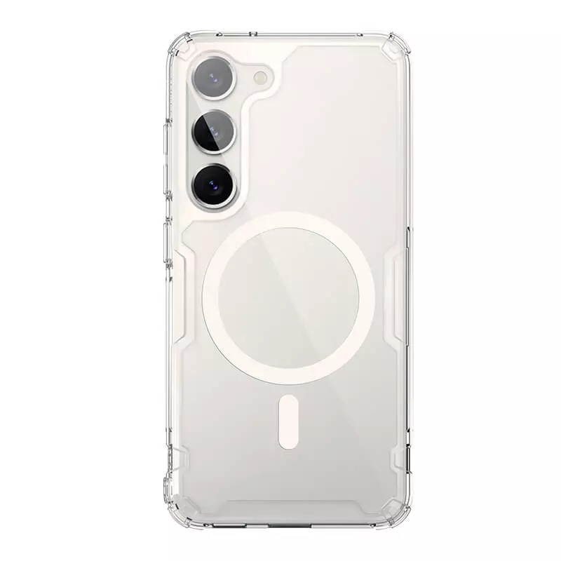 Чехол c MagSafe для Samsung S23 Nillkin Nature TPU Pro Magnetic Case, прозрачный Чехол c MagSafe для Samsung S23 Nillkin Nature TPU Pro Magnetic Case, прозрачный