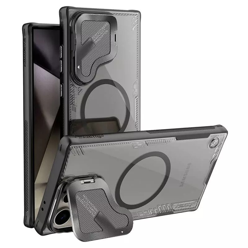 Чехол для Samsung S24 Ultra Nillkin Iceblade Prop Magnetic Case, тонированный Чехол для Samsung S24 Ultra Nillkin Iceblade Prop Magnetic Case, тонированный