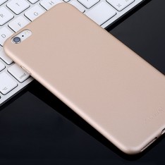 Чехол-накладка для Apple iPhone 6/6s, матовый силиконовый, X-Level, серия Guardian, цвет золотой