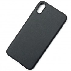 Для Apple iPhone XS Max матовый силиконовый чехол-накладка X-Level серия Guardian черный