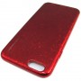 для Apple iPhone 6 / 6S Пластиковый чехол-накладка Ice Crystal красный