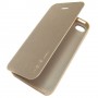 для Apple iPhone 4 / 4S чехол-книжка X-level серии FibColor золотой