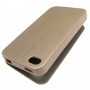 для Apple iPhone 4 / 4S чехол-книжка X-level серии FibColor золотой